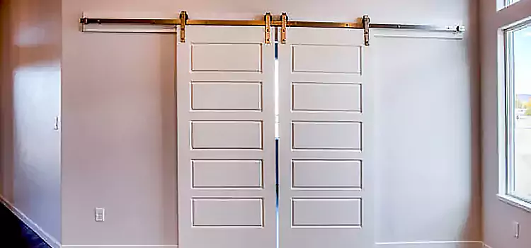 Glass Barn Door with Installation Hardware Kit Maywood