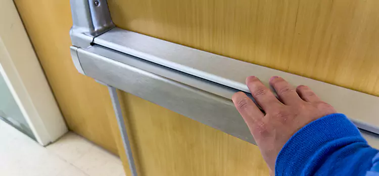 Installing a Push Bar on a Door Maywood